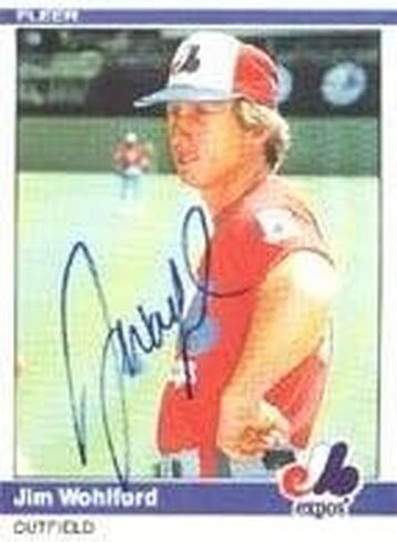 Jim Wohlford Montreal Expos 1984 Fleer Autographed Card. This item comes with a certificate of authenticity from Autograph-Sports. Autographed - Baseball Slabbed Autographed Cards in Saudi Arabia