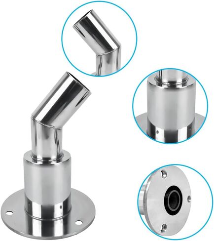 Golgner Thru Hull Exhaust Skin, Stainless Steel 316 Thru Hull Exhaust, 24mm Tube Pipe Socket Hardware, Marine Exhaust Port for Diesel Parking Heaters, Straight in Saudi Arabia