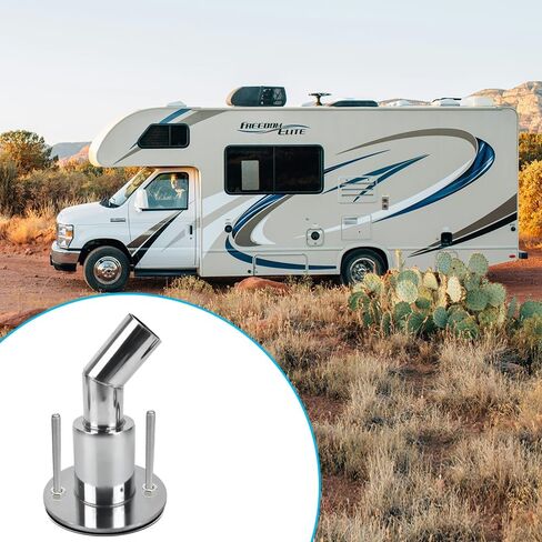 Golgner Thru Hull Exhaust Skin, Stainless Steel 316 Thru Hull Exhaust, 24mm Tube Pipe Socket Hardware, Marine Exhaust Port for Diesel Parking Heaters, Straight in Saudi Arabia