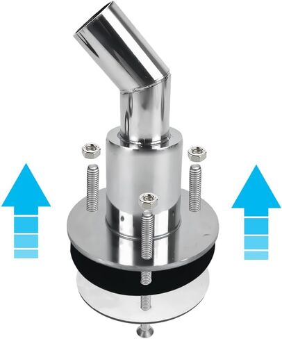 Golgner Thru Hull Exhaust Skin, Stainless Steel 316 Thru Hull Exhaust, 24mm Tube Pipe Socket Hardware, Marine Exhaust Port for Diesel Parking Heaters, Straight in Saudi Arabia