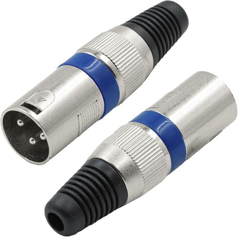 4 قطعة 3 دبوس XLR موصل 2 ذكر + 2 أنثى XLR التوصيل كابل الميكروفون موصل لحام نوع Mic التوصيل سبائك الزنك للصوت ميكروفون DMX خلاط in Kuwait