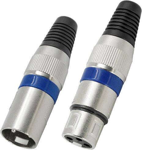 4 قطعة 3 دبوس XLR موصل 2 ذكر + 2 أنثى XLR التوصيل كابل الميكروفون موصل لحام نوع Mic التوصيل سبائك الزنك للصوت ميكروفون DMX خلاط in Kuwait
