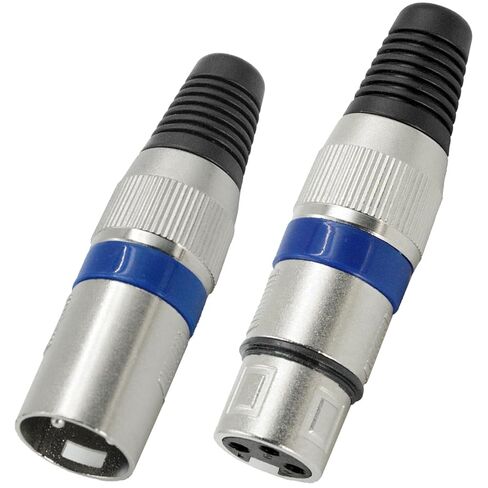4 قطعة 3 دبوس XLR موصل 2 ذكر + 2 أنثى XLR التوصيل كابل الميكروفون موصل لحام نوع Mic التوصيل سبائك الزنك للصوت ميكروفون DMX خلاط in Kuwait