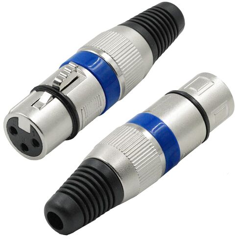 4 قطعة 3 دبوس XLR موصل 2 ذكر + 2 أنثى XLR التوصيل كابل الميكروفون موصل لحام نوع Mic التوصيل سبائك الزنك للصوت ميكروفون DMX خلاط in Kuwait