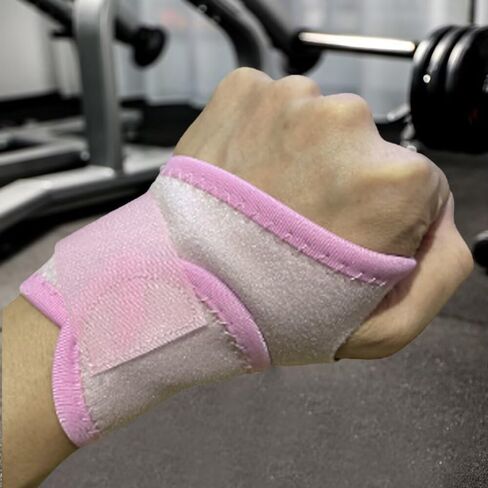2 Pack Adjustable Wrist Compression Braces Exercise Straps - Wrap-Around Design for Sports (Black) in Saudi Arabia