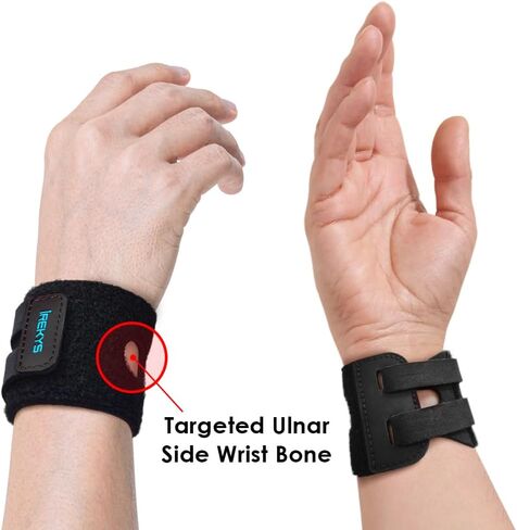 غلاف معصم من النيوبرين بحلقة مغلقة - دعم ضغط خفيف الوزن وقابل للتنفس للاستخدام اليومي | سوار معصم مصنوع في كوريا للكتابة والطبخ والتدريبات والرياضة (الجولف والتنس والكرة الطائرة والرجبي) - عبوة واحدة in Kuwait