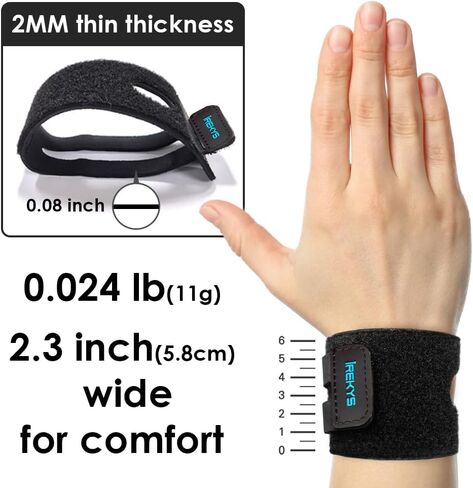 غلاف معصم من النيوبرين بحلقة مغلقة - دعم ضغط خفيف الوزن وقابل للتنفس للاستخدام اليومي | سوار معصم مصنوع في كوريا للكتابة والطبخ والتدريبات والرياضة (الجولف والتنس والكرة الطائرة والرجبي) - عبوة واحدة in Kuwait