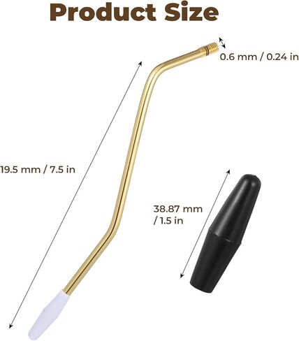 4 PCS Whammy Bar Tremolo Arm 7.5 X 0.24 Inches Guitar Whammy Bar Electric Guitar Parts for Guitars Replacement, Black, White, Gold, 3 Colors in Kuwait