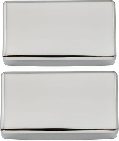 Musiclily Pro No-Hole Sealed Nickel Silver Alloy Humbucker Pickup Covers for Electric Guitar, Chrome (Set of 2) in Saudi Arabia