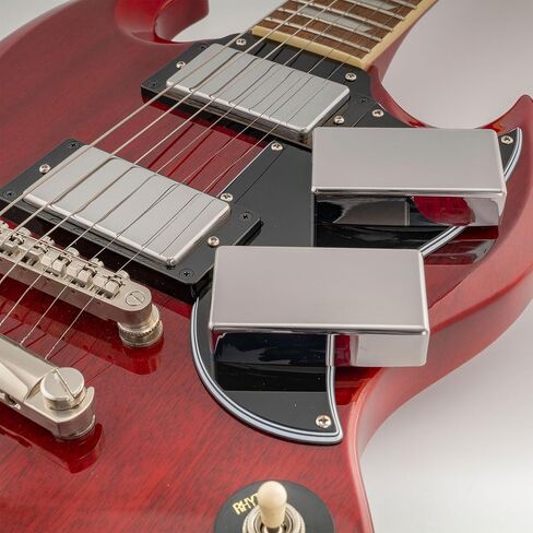 Musiclily Pro No-Hole Sealed Nickel Silver Alloy Humbucker Pickup Covers for Electric Guitar, Chrome (Set of 2) in Saudi Arabia