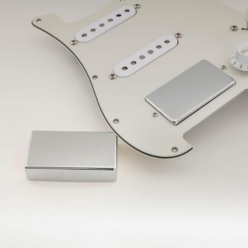 Musiclily Pro No-Hole Sealed Nickel Silver Alloy Humbucker Pickup Covers for Electric Guitar, Chrome (Set of 2) in Saudi Arabia