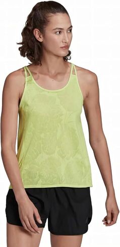 adidas Women's Made to Be Remade Running Tank Top, Pulse Lime in Saudi Arabia