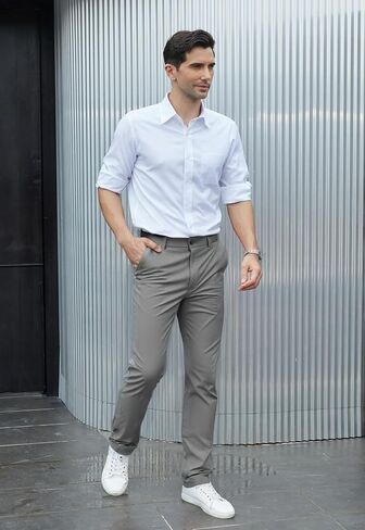 TEGIAS Golf Pants for Men Casual Pants Breathable Elastic Comfortable in Kuwait