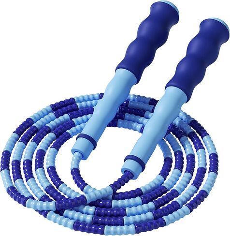 Adjustable Soft Beaded Jump Rope for Men & Woman – Durable, Tangle Skipping Rope with Comfortable Handles for Fitness, Training, and Fun Workouts in Saudi Arabia