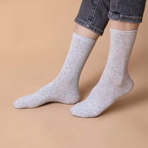 Crew Socks for Men Women Mid Calf Multipack Everyday Athletic Casual Work Gym Travel Neutral Basics in Saudi Arabia