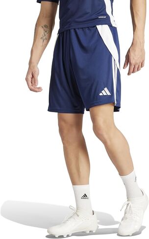 شورت تدريب Tiro 24 للرجال من adidas، أزرق داكن/أبيض، مقاس X-Large in Saudi Arabia