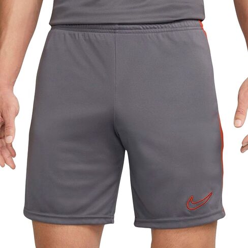Nike Dri-FIT Academy Men's Dri-FIT Soccer Shorts (Iron Grey/Dragon Red/Dragon Red, DV9742-068) Size Large in Saudi Arabia