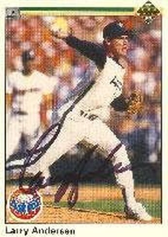 Larry Anderson Houston Astros 1990 Upper Deck Autographed Card. This item comes with a certificate of authenticity from Autograph-Sports. Autographed - MLB Autographed Baseball Cards in Saudi Arabia