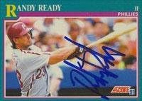Randy Ready Philadelphia Phillies 1991 Score Autographed Card. This item comes with a certificate of authenticity from Autograph-Sports. Autographed - MLB Autographed Baseball Cards in Saudi Arabia