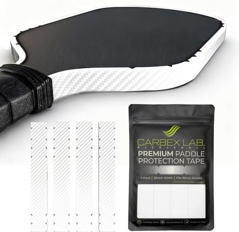 Pickleball Edge Guard Tape – 4-Pack PU Vinyl Strips – Universal Fit 26mm for 14mm Paddles / 30mm for 16mm Paddles – Durable, Wrinkle-Free Edge Shield, Court-Safe Wrap Accessory in Saudi Arabia