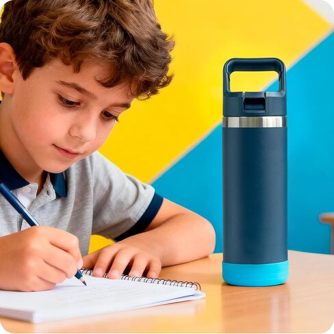 قطعتان من حذاء السيليكون لزجاجة YETI Rambler Jr سعة 12 أونصة و18 أونصة، غطاء حذاء واقٍ من السيليكون لزجاجة Owala سعة 12 أونصة وزجاجة Yeti Rambler in Kuwait