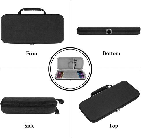 GEEKRIA Low Profile TKL Keyboard Case, Compatible with Razer BlackWidow V4 Low Profile TKL, Redragon K621, ROCCAT Vulcan TKL Pro, 87 keys Hard Shell Travel Carrying bag (Dark Grey) in Saudi Arabia