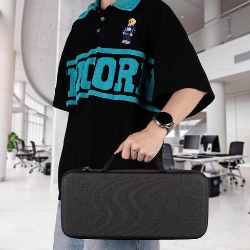 GEEKRIA Low Profile TKL Keyboard Case, Compatible with Razer BlackWidow V4 Low Profile TKL, Redragon K621, ROCCAT Vulcan TKL Pro, 87 keys Hard Shell Travel Carrying bag (Dark Grey) in Saudi Arabia