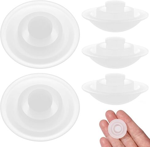 Unomor 5pcs Spill Silicone Stoppers for Belly Bottles Leak Resistant Accessories Compatible with Water Bottles and Easy to Install Fit for Seamless Use in Saudi Arabia