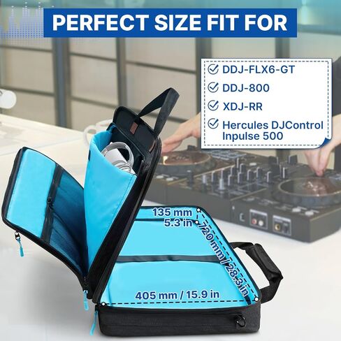 حافظة وحدة تحكم DJ ORKELS لـ DDJ-FLX10، DDJ-GRV6، DDJ-REV5، DDJ-REV7، DDJ-FLX6-GT، DDJ-800، XDJ-RR، DDJ-1000SRT، RX، S8، DDJ SX، SX2، SX3، Inpulse 500 DJ Controller in Kuwait