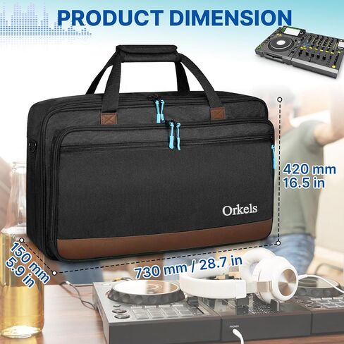 حافظة وحدة تحكم DJ ORKELS لـ DDJ-FLX10، DDJ-GRV6، DDJ-REV5، DDJ-REV7، DDJ-FLX6-GT، DDJ-800، XDJ-RR، DDJ-1000SRT، RX، S8، DDJ SX، SX2، SX3، Inpulse 500 DJ Controller in Kuwait