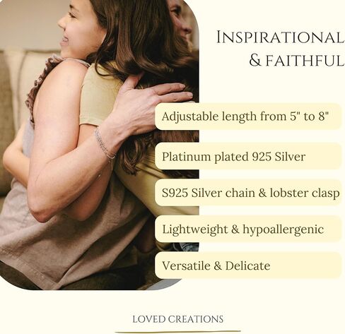 Morse Code Bracelets for Women, Christian Bible Verse Bracelets, Scripture S925 Sterling Silver Inspirational Faith Jewelry, Religious Gifts for Women in Kuwait