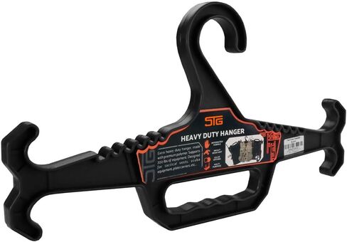 شماعة STG شديدة التحمل، لمعدات الشرطة، والسترة التكتيكية، ومعدات الغوص، وسترة الصيد، وسترة النجاة، وغوص بي سي دي والمزيد - أسود in Kuwait