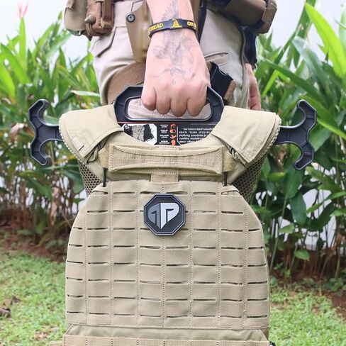 شماعة STG شديدة التحمل، لمعدات الشرطة، والسترة التكتيكية، ومعدات الغوص، وسترة الصيد، وسترة النجاة، وغوص بي سي دي والمزيد - أسود in Kuwait