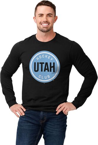 FOCO Men's NHL Primary Team Logo Black Long Sleeve T-Shirt in Saudi Arabia