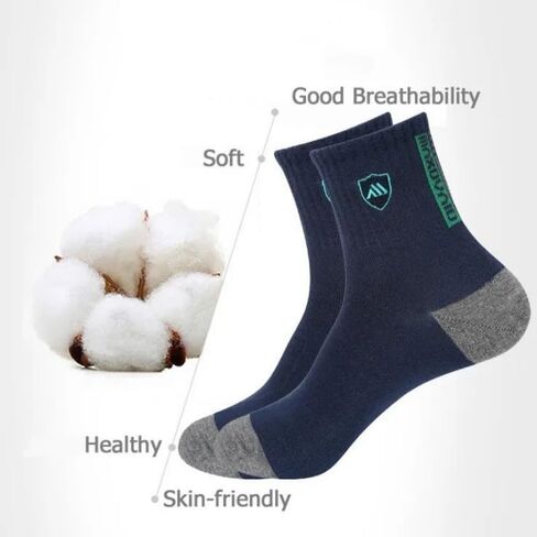 3pairs Random Color Fashion Men Sport Socks Breathable Soft Anti-slip Socks High Elastic Middle Tube Sport Sock, 22cm length in Saudi Arabia