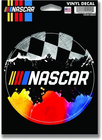 Rico Industries NASCAR 5" x 7" Vinyl Die-Cut Decal - Car/Truck/Home Accessory in Saudi Arabia