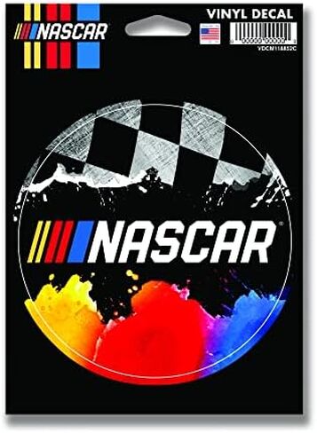 Rico Industries NASCAR 5" x 7" Vinyl Die-Cut Decal - Car/Truck/Home Accessory in Saudi Arabia