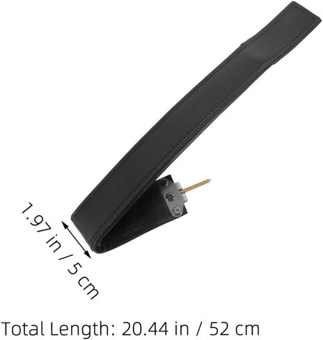 Totority Cowhide Bass Strap Padded Accordion Hand Belt Left Hand Bass Accessory for Extended Use in Saudi Arabia