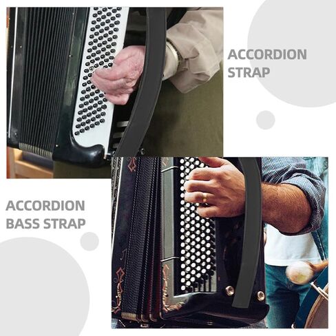 Totority Cowhide Bass Strap Padded Accordion Hand Belt Left Hand Bass Accessory for Extended Use in Saudi Arabia