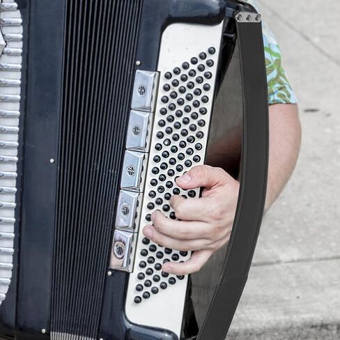 Totority Cowhide Bass Strap Padded Accordion Hand Belt Left Hand Bass Accessory for Extended Use in Saudi Arabia
