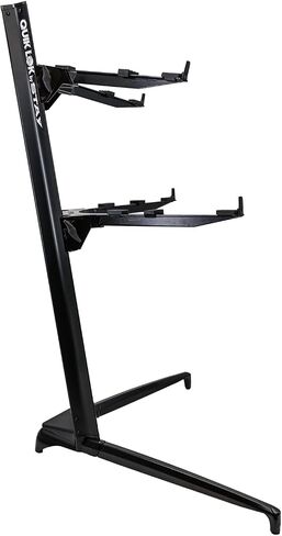 QUIK LOK، حامل بيانو ذو طبقتين (STAY-PIANO-1200-02-BLK) in Saudi Arabia