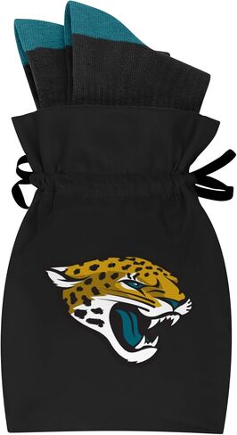 جوارب FOCO NFL للرجال ذات الشعار الأساسي الرسمي Wordmark Premium Crew مع حقيبة مزخرفة برباط in Saudi Arabia