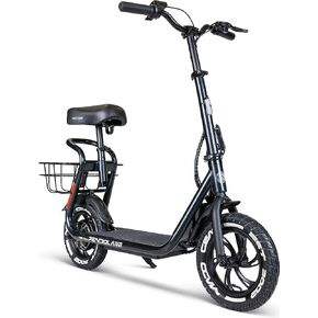 سكوتر كهربائي بمقعد للبالغين والمراهقين - إطارات هوائية مقاس 12 بوصة، محرك 450 واط، بطارية 48 فولت - ما يصل إلى 18.5 ميل في الساعة ونطاق 18 ميل - سكوتر إلكتروني قابل للطي - Madd Gear Pendolare in Kuwait