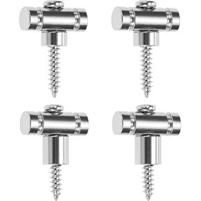 QWORK Guitar Roller String Retainers, 4 Pieces Alloy Chrome String Guides, Strings Trees Replacement (Silver) in Kuwait