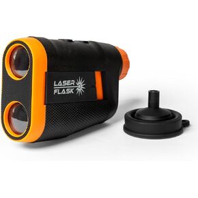 Laser Flask – Golf Flask Shaped Like a Rangefinder, 7oz High-Grade Plastic with Collapsible Funnel, Lightweight and Portable Drink Container – Fun Golf Accessory and Gift for Men in Saudi Arabia