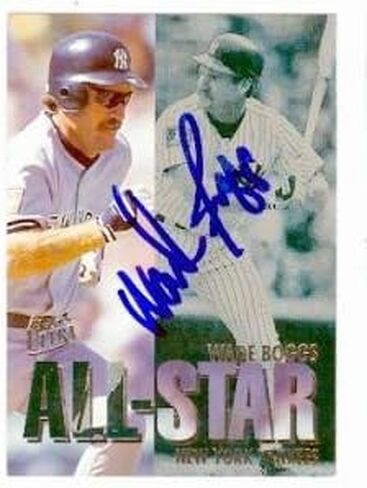 بطاقة بيسبول موقعة من وايد بوجز (نيويورك يانكيز) 1994 Fleer Ultra رقم 4 من بين 20 بطاقة بيسبول موقعة من كل النجوم in Saudi Arabia