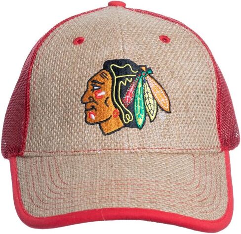 قبعة بيسبول Calhoun NHL Surf & Skate Team بشعار Snapback Straw Trucker in Saudi Arabia