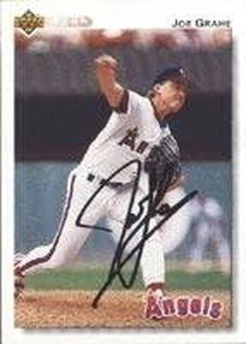 Joe Grahe California Angels 1992 Upper Deck Autographed Card. This item comes with a certificate of authenticity from Autograph-Sports. Autographed - MLB Autographed Baseball Cards in Saudi Arabia
