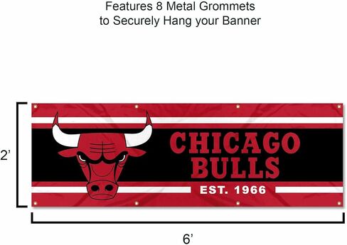 WinCraft Chicago Bulls Large 2x6 Foot Banner in Saudi Arabia