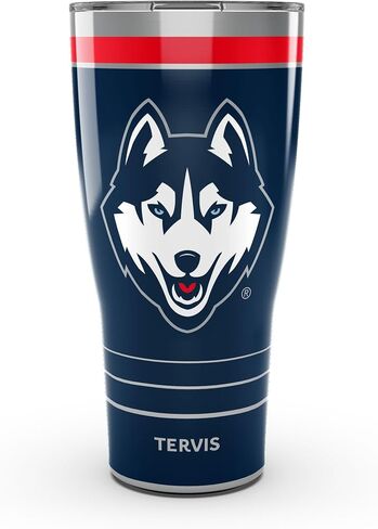 Tervis Traveler UConn Huskies - كوب سفر MVP ثلاثي الجدران معزول يحافظ على المشروبات باردة وساخنة، 20 أونصة، من الفولاذ المقاوم للصدأ in Saudi Arabia
